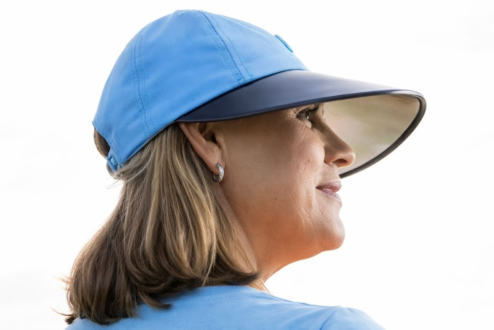 Light Blue Wide Brim Hat