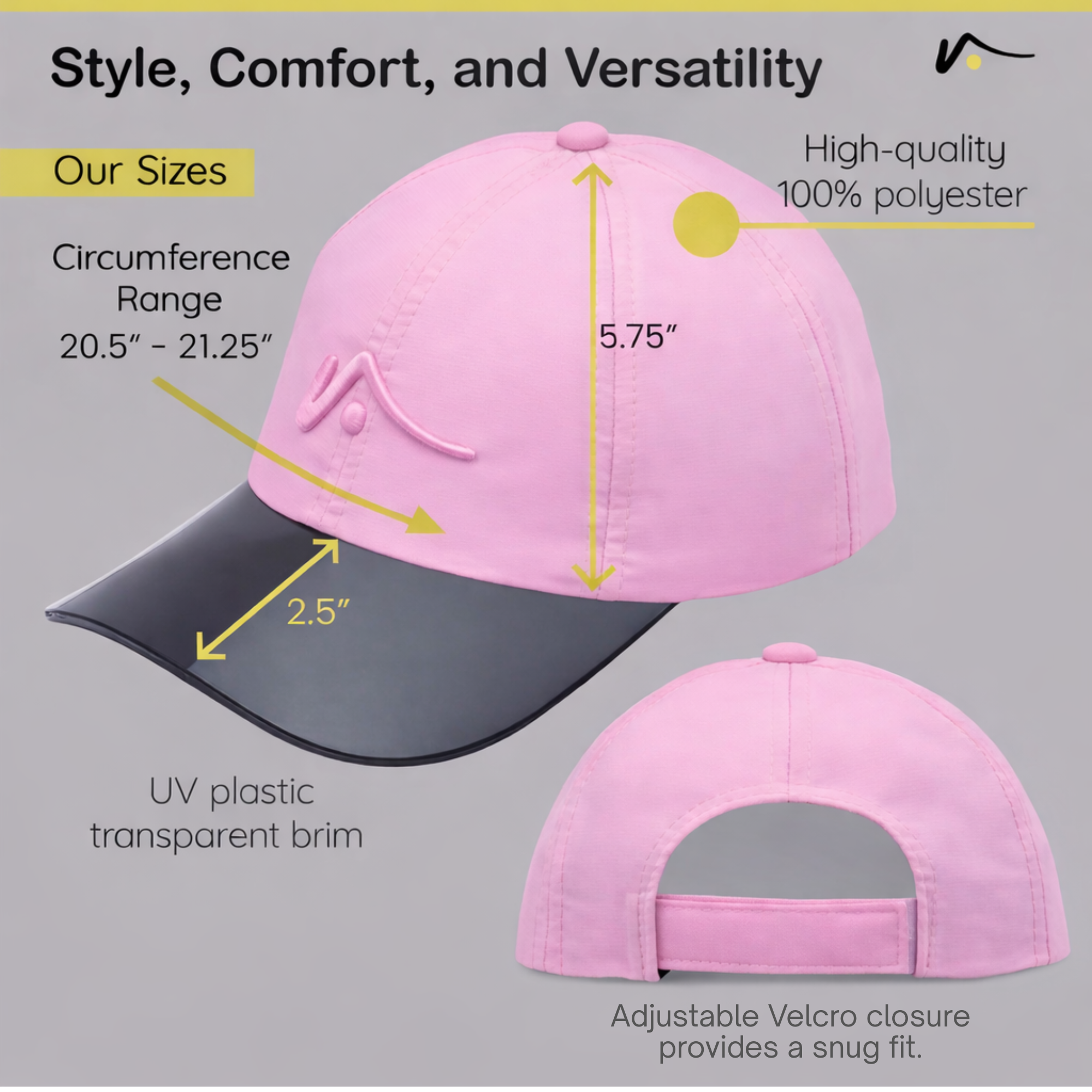 PINK Children’s ClearView Hat (Ages 2-6)