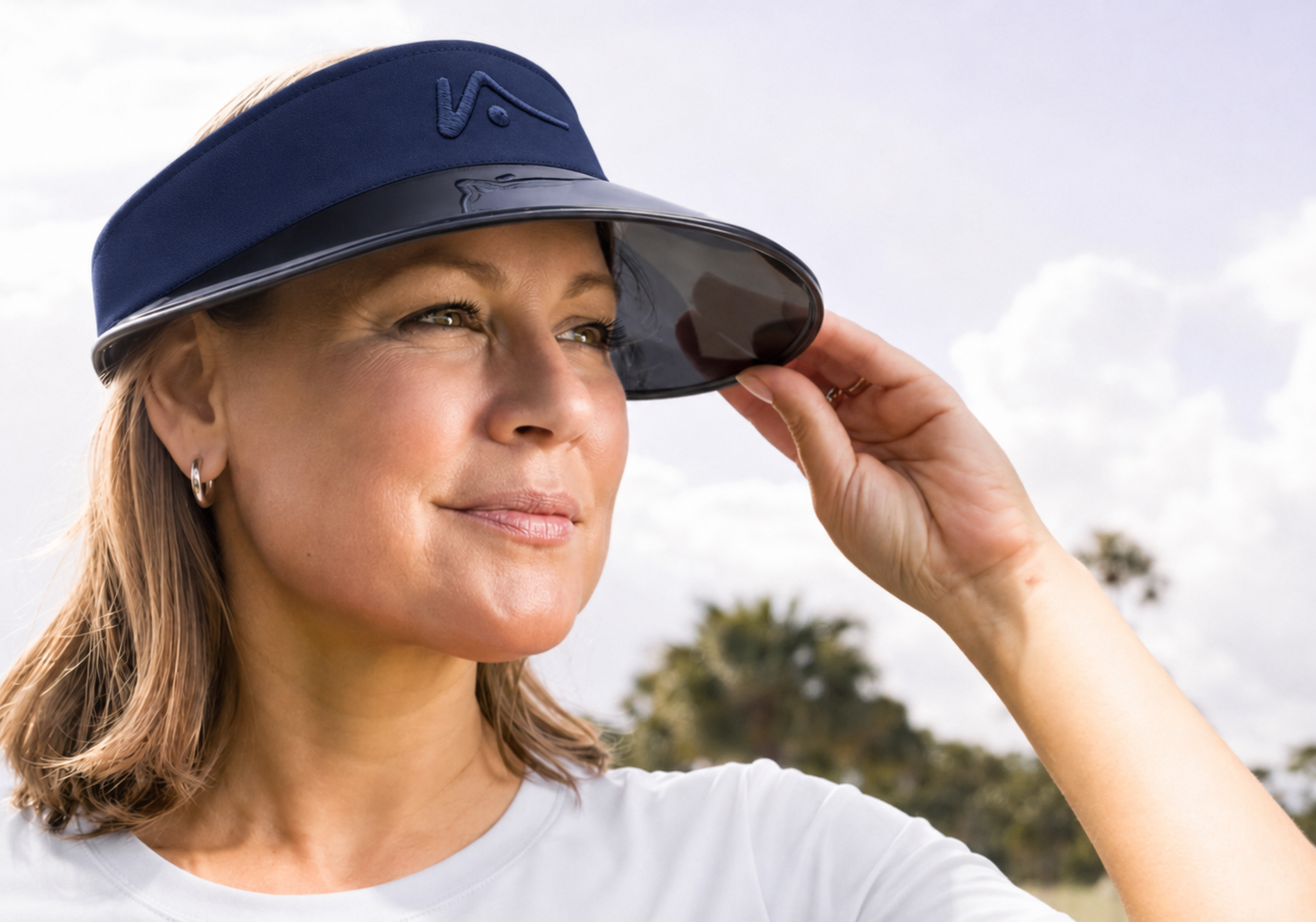 Navy Wide Brim Performance Visor (Copy)