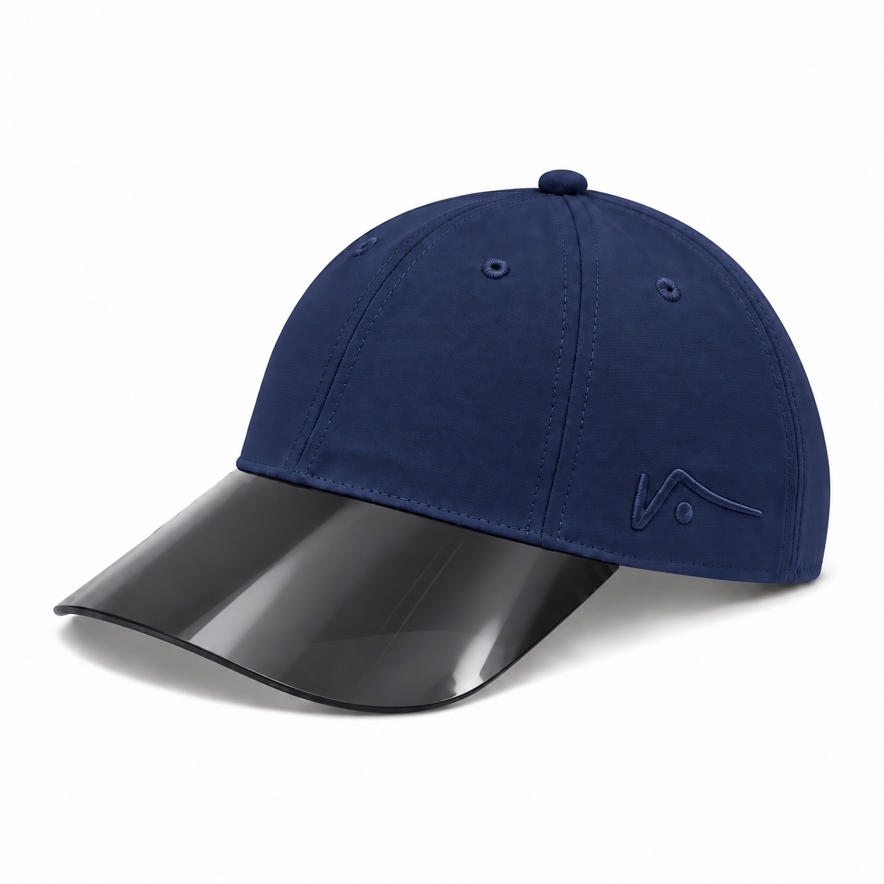 Customizable Performance Unstructured Hat in navy, angled view