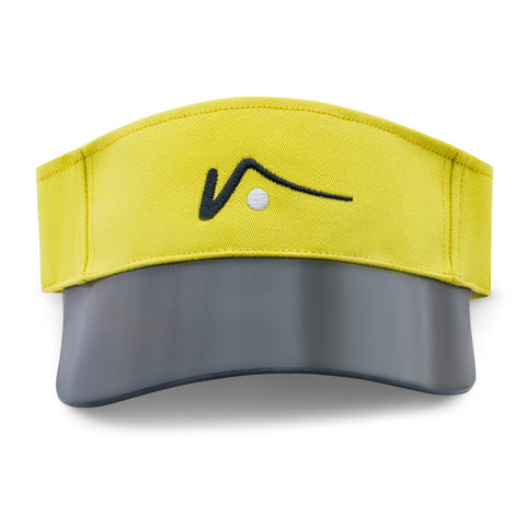 Yellow Visor With Transparent UV Brim by Visto Visors