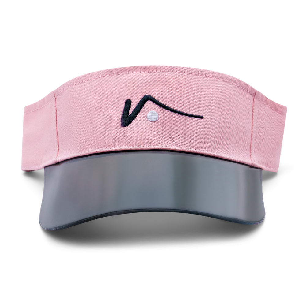 Light Pink Visor With Transparent UV Brim by Visto Visors