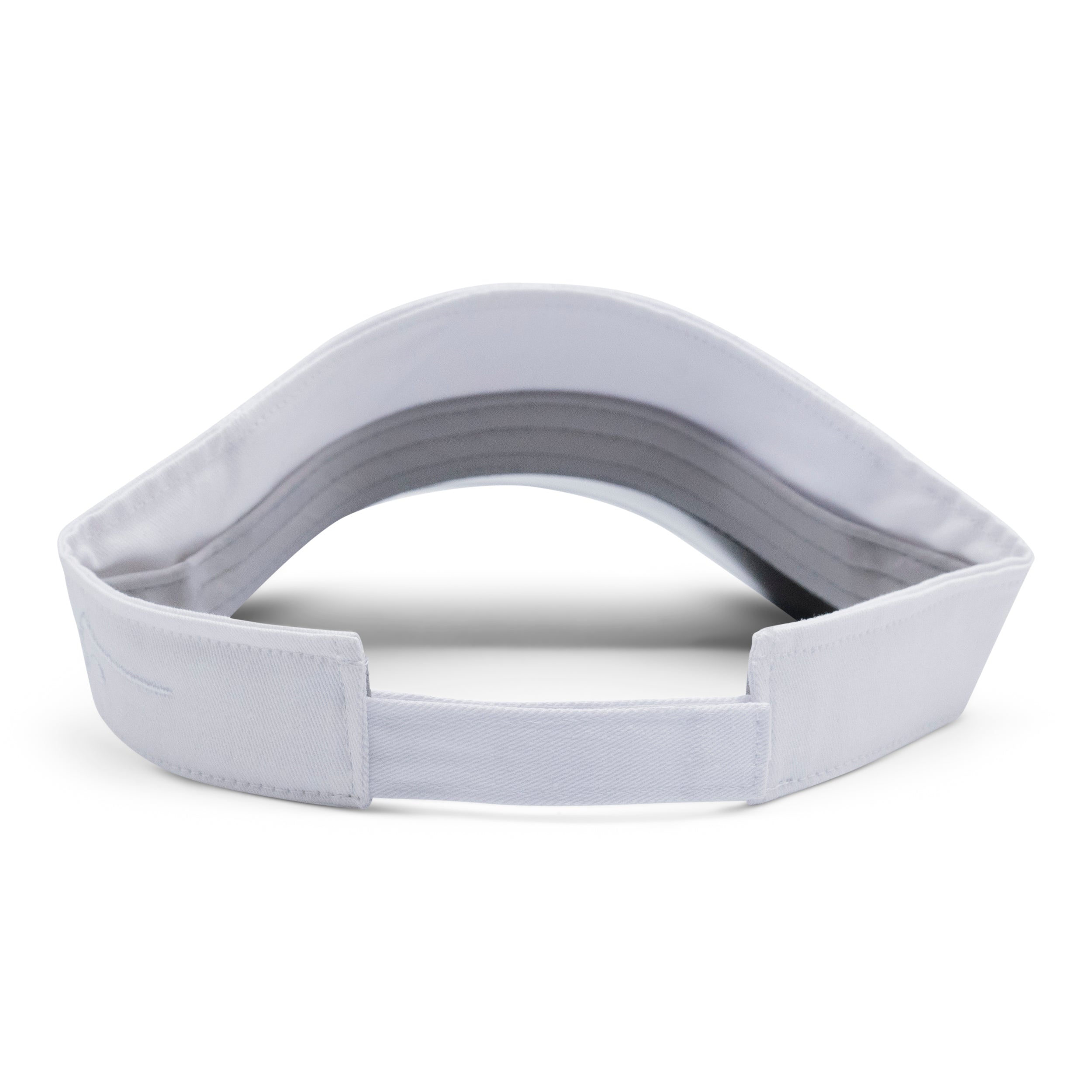 Customizable White Sports Visor