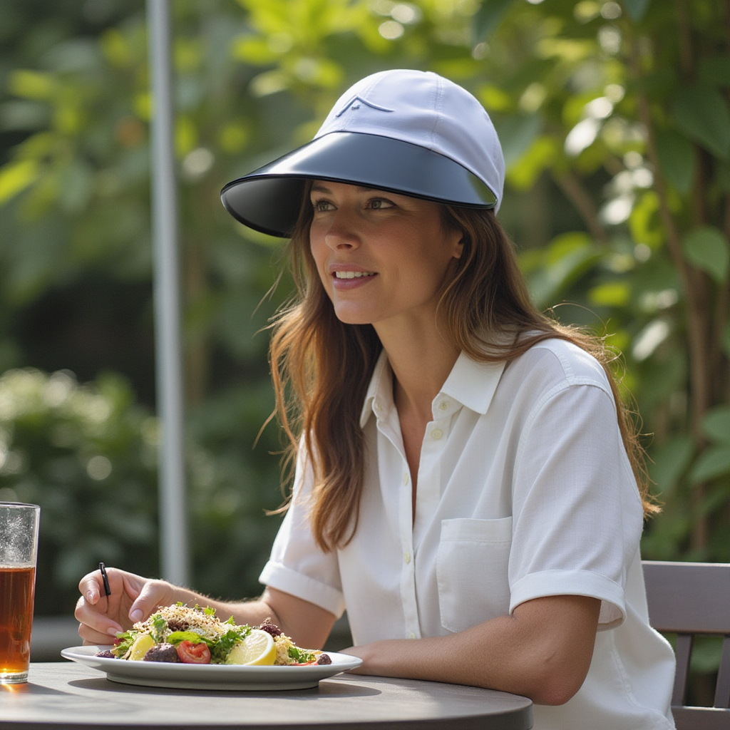 
                  
                    White Wide Brim Hat
                  
                