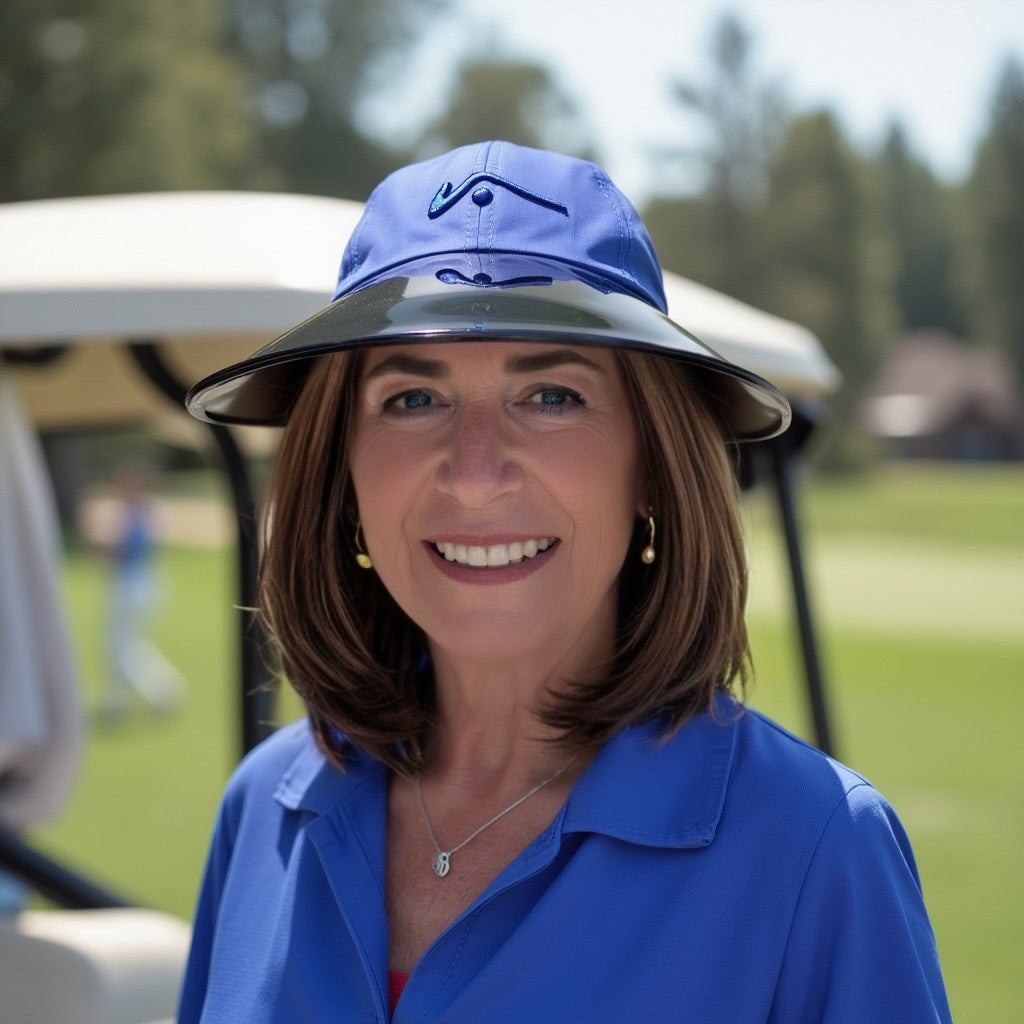 Royal Blue Wide Brim Hat