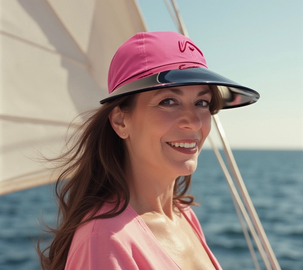 Hot Pink Wide Brim Hat