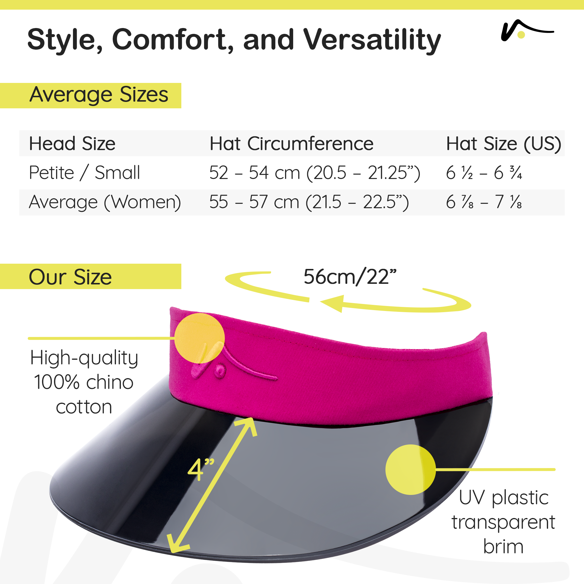 Pink Wide Brim Visor