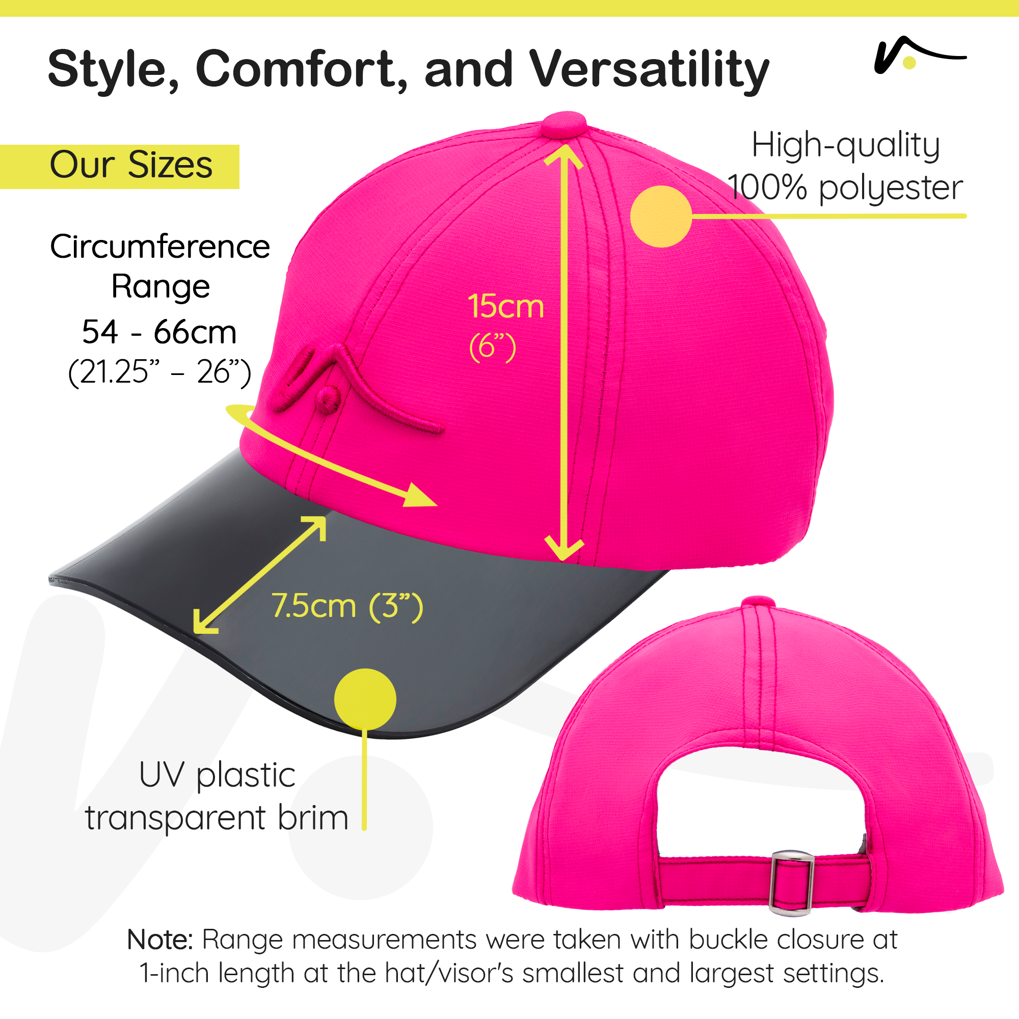 Hot Pink Poly Unstructured Hat