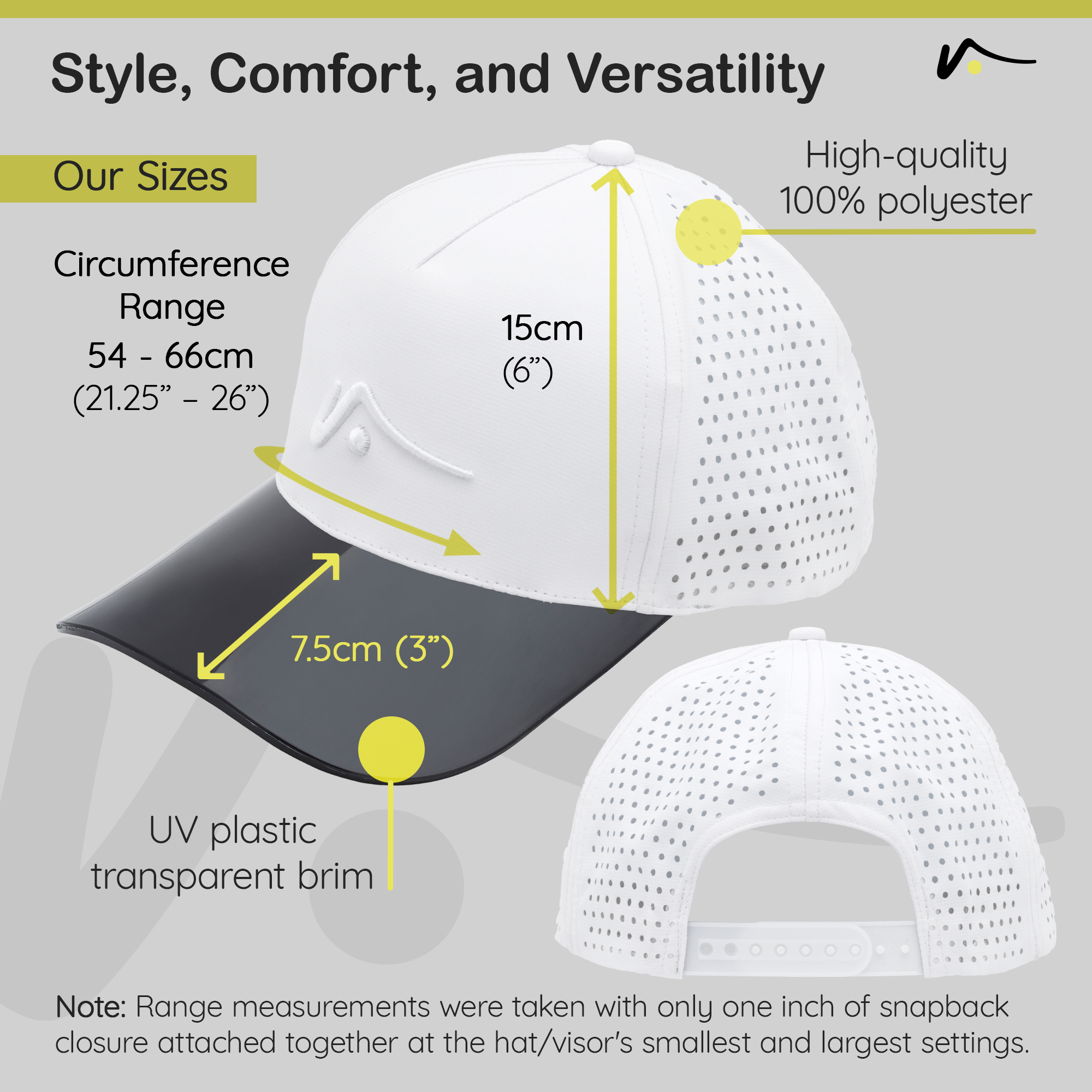 White Trucker Style Hat