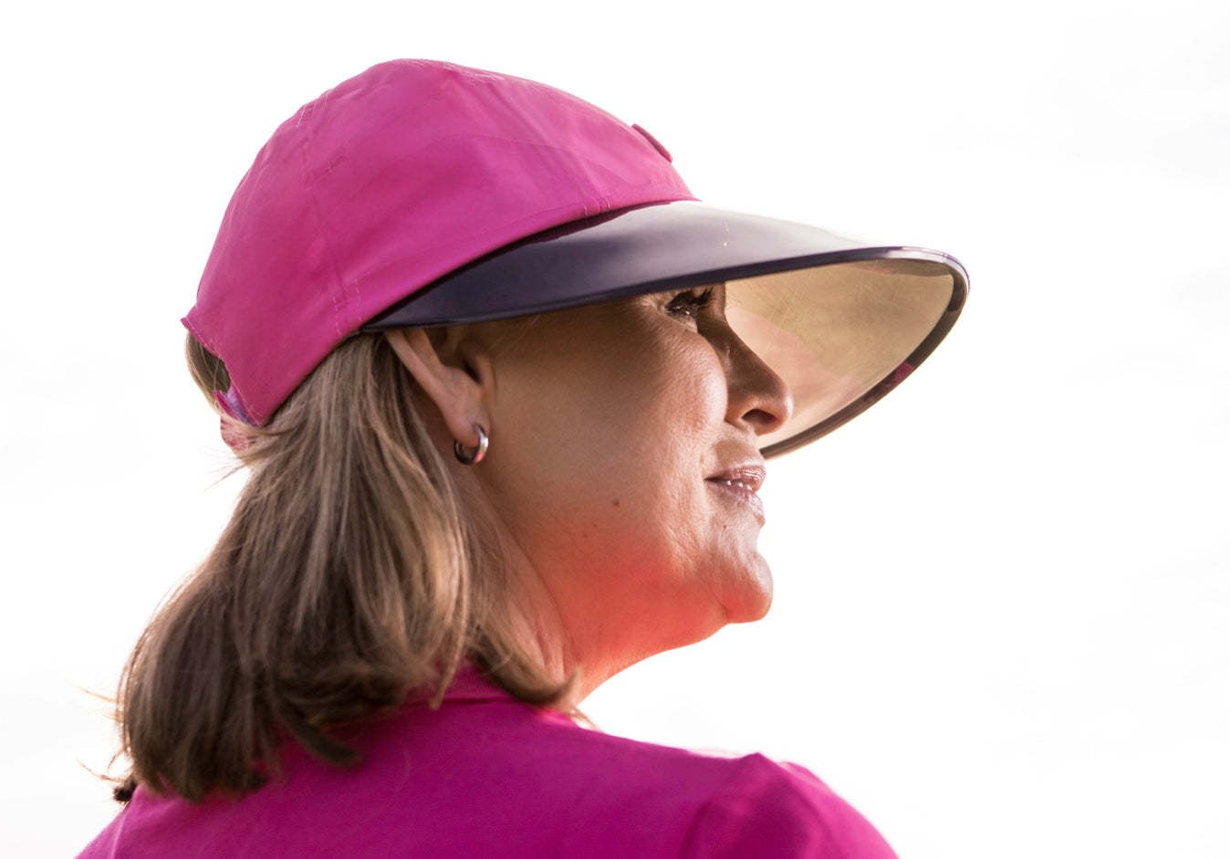 Hot Pink Wide Brim Hat