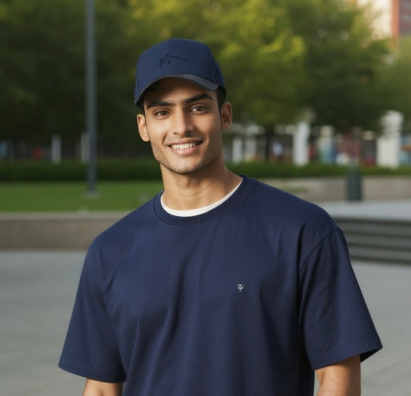 Navy Blue Trucker Style Hat