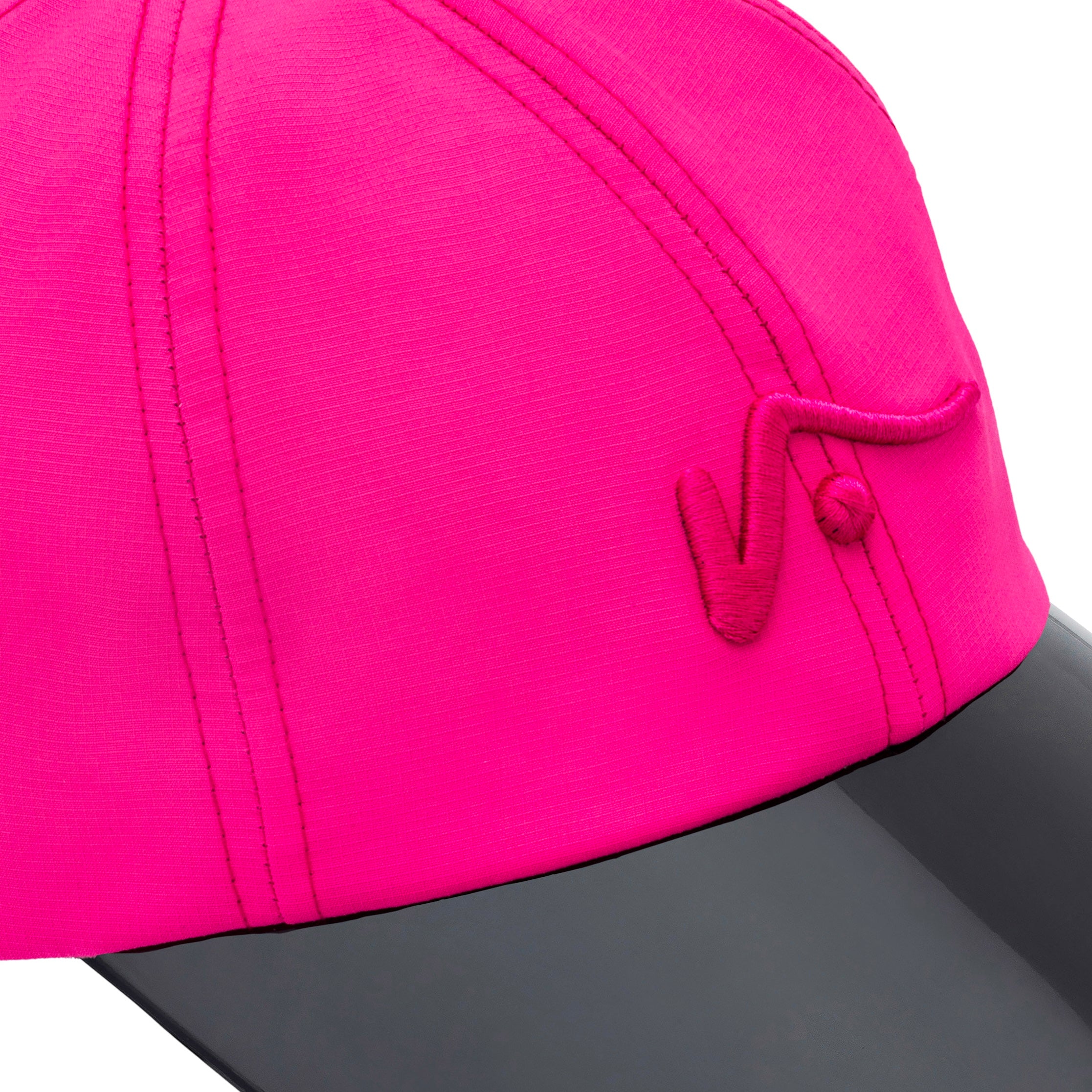 Hot Pink Poly Unstructured Hat