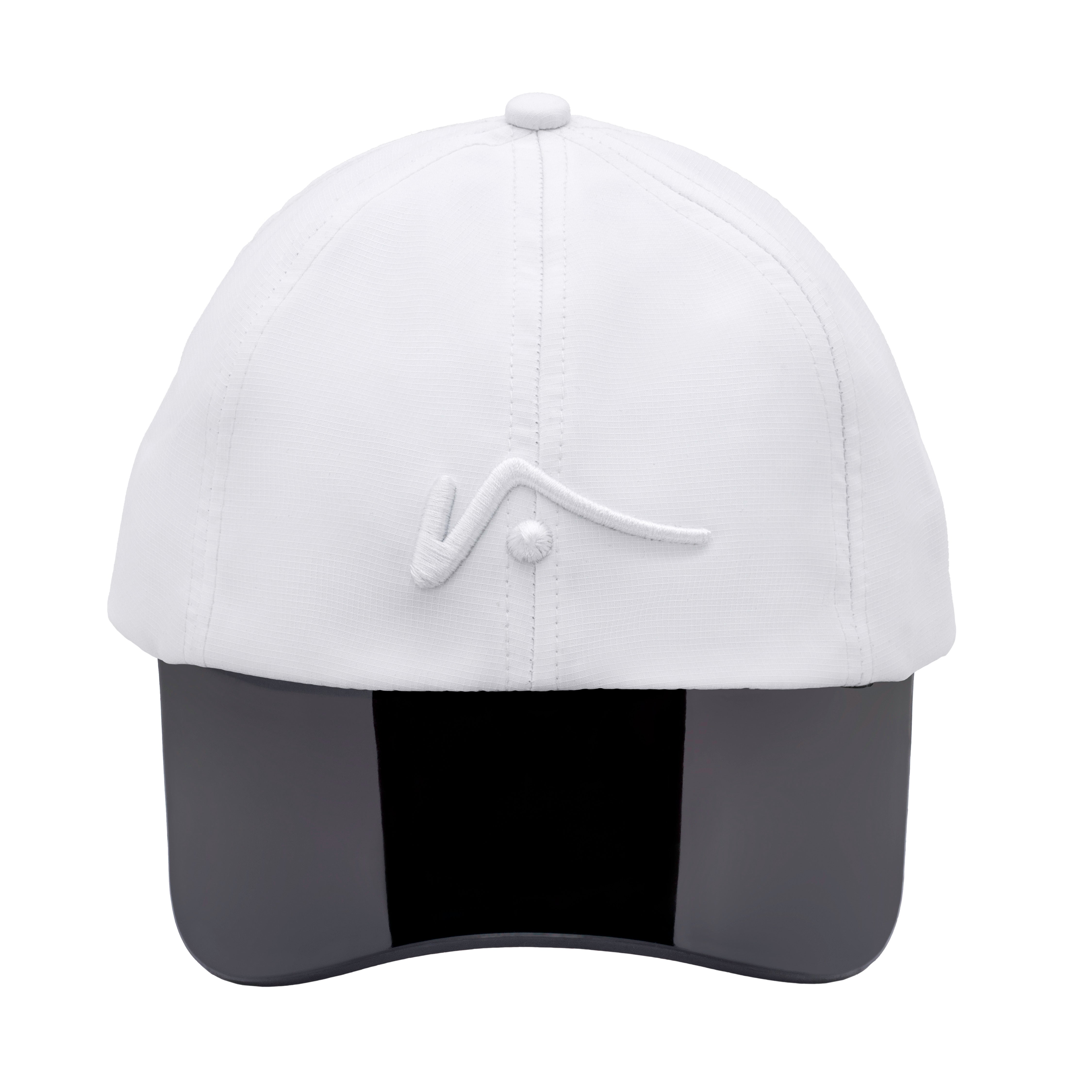 White Poly Unstructured Hat