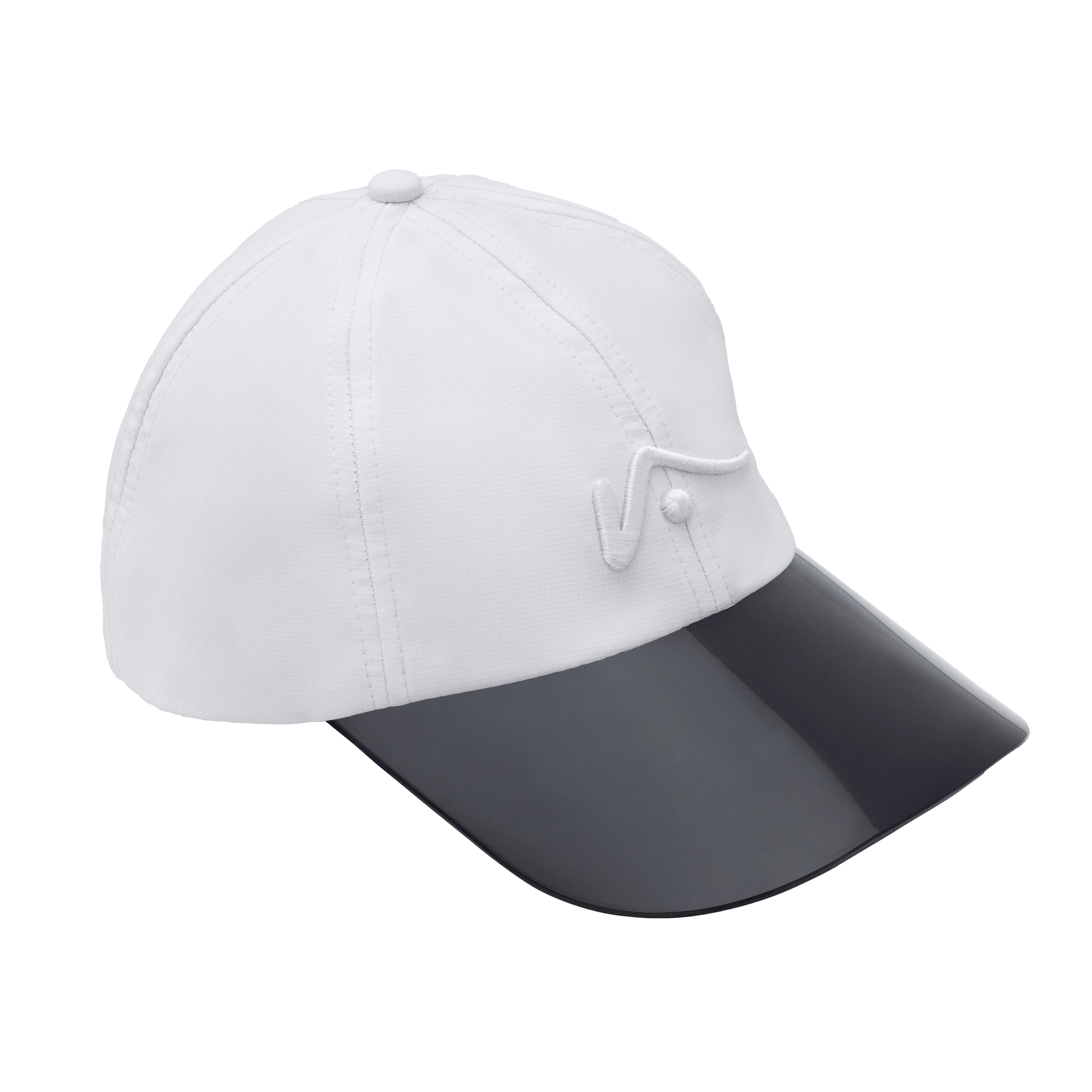 White Poly Unstructured Hat