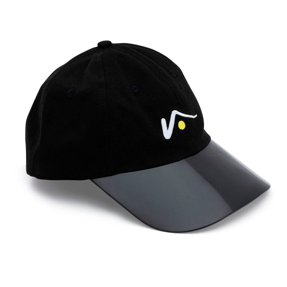 Black Sports Cap with Transparent UV Brim by Visto Visors – visto visors