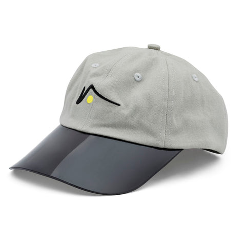 Gray Sports Cap with Transparent  UV Brim by Visto Visors