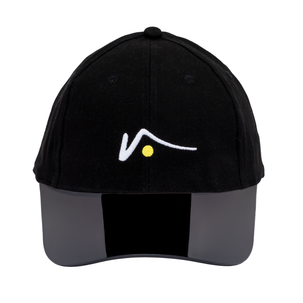 Black Structured Sports Cap