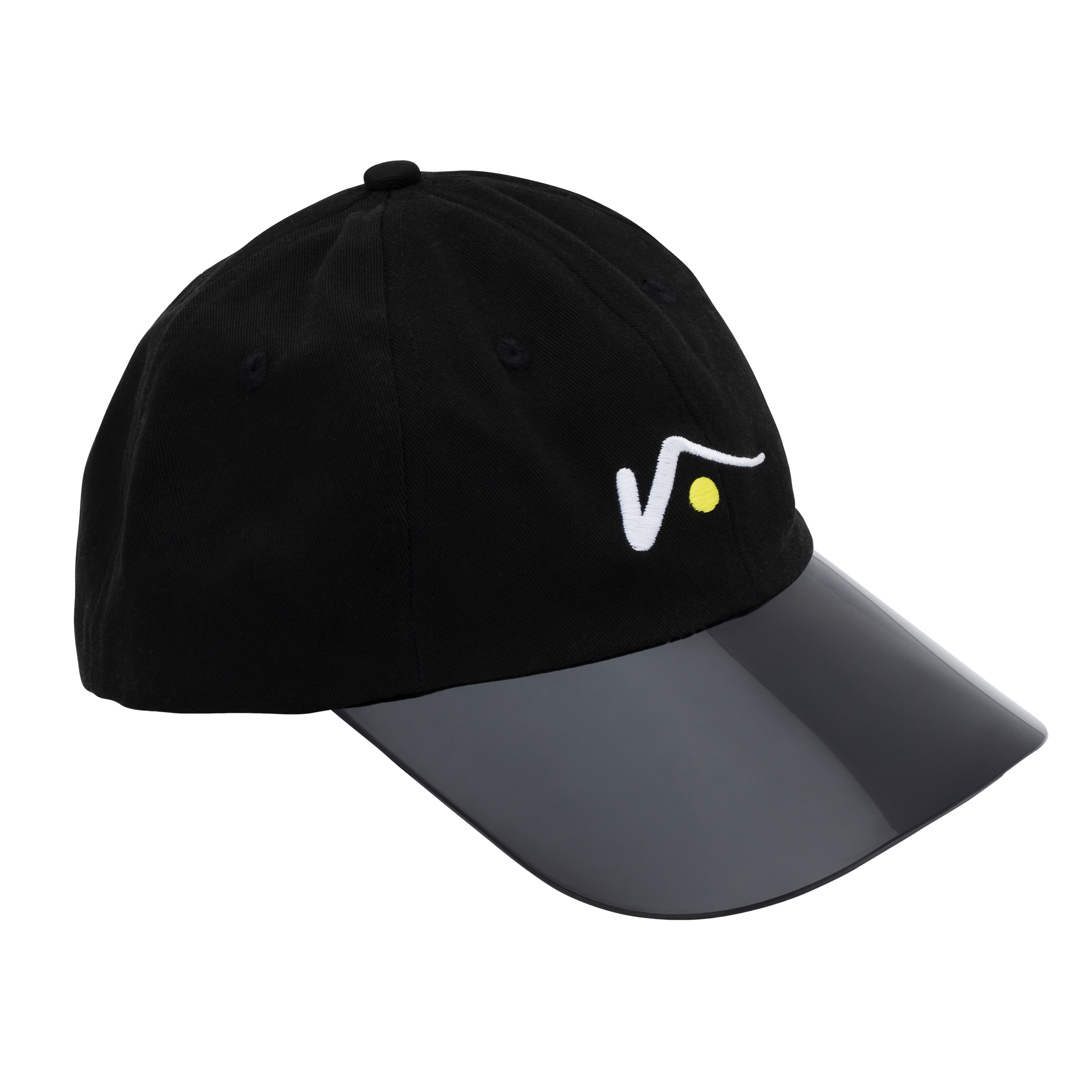 Black Structured Sports Cap