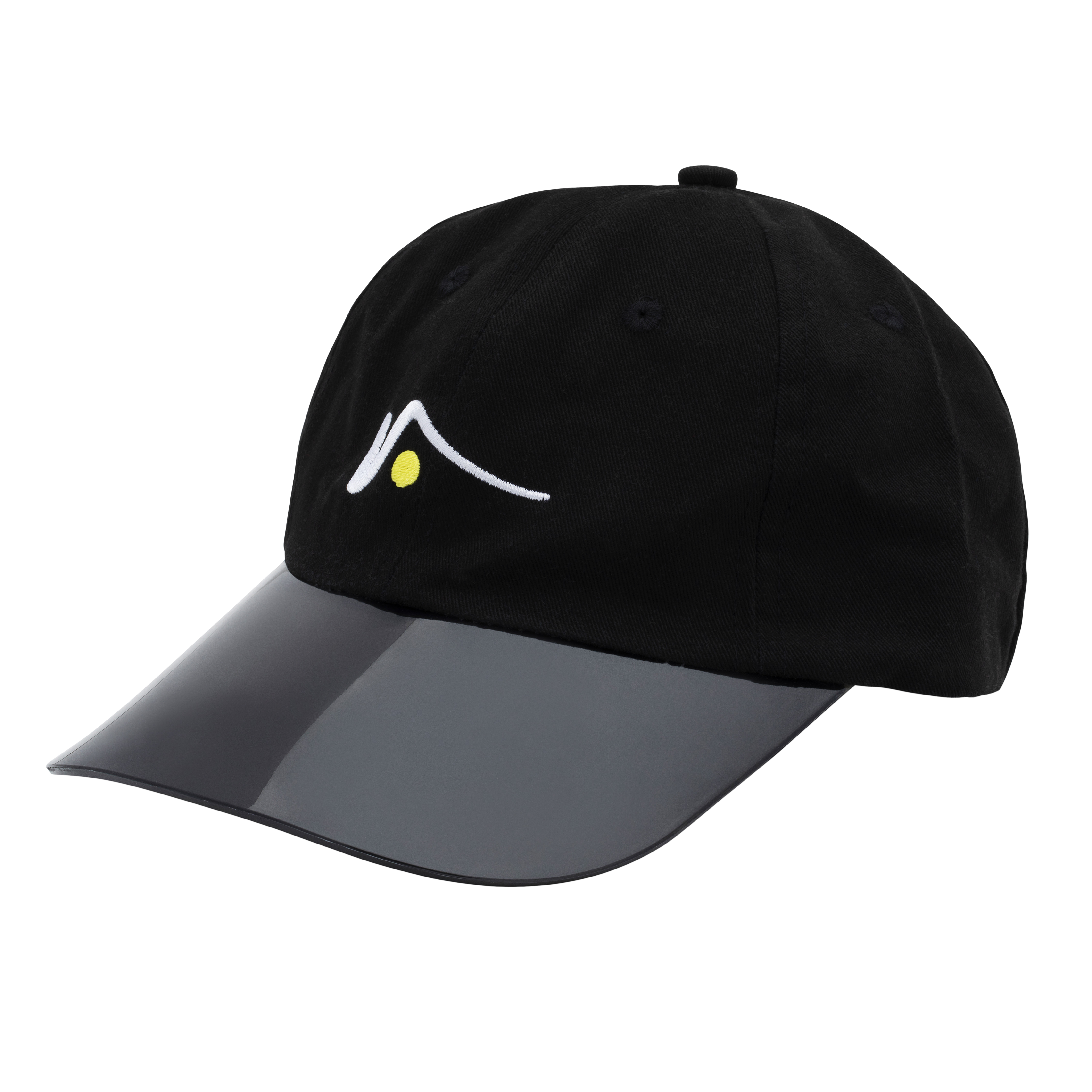 Black Structured Sports Cap