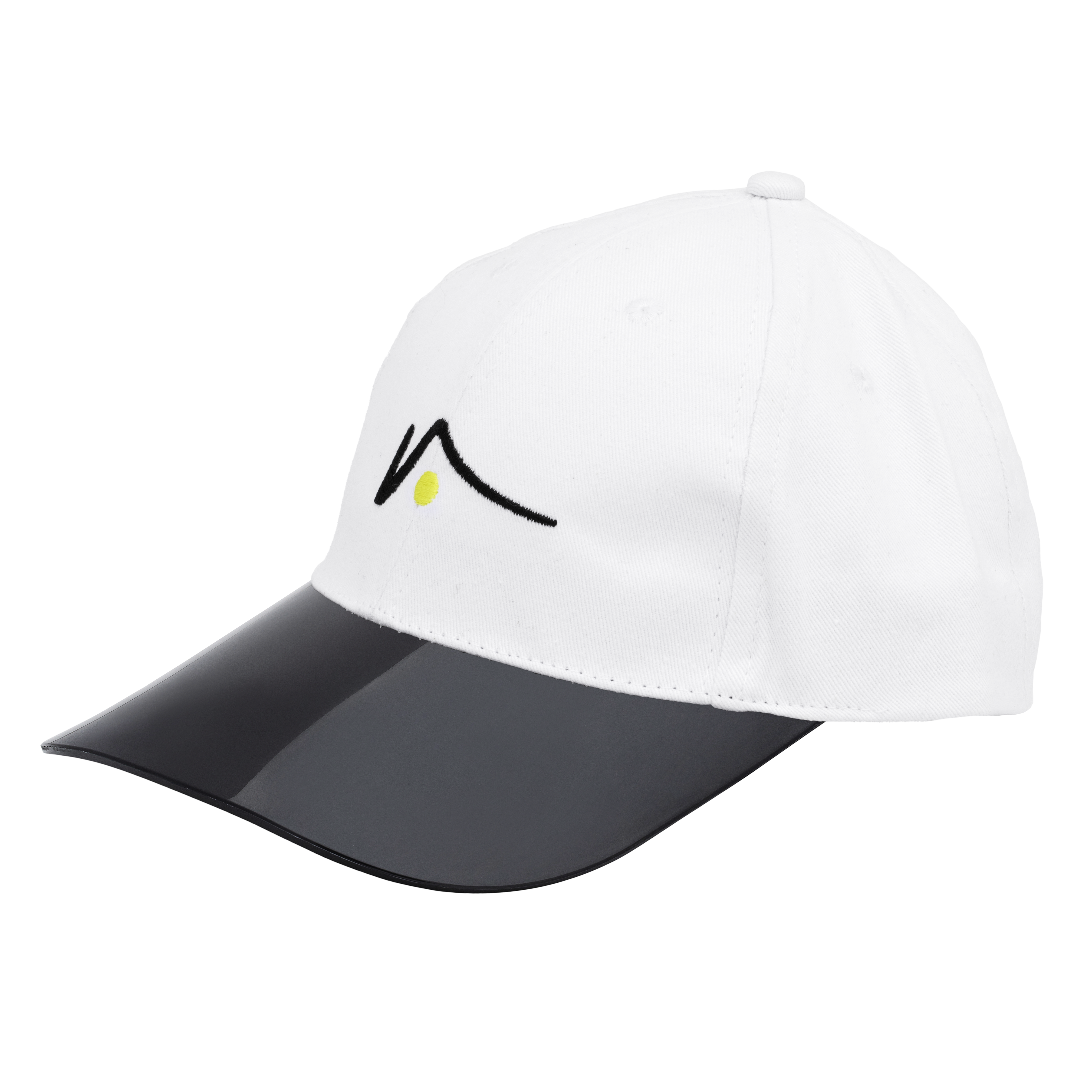 White Structured Sports Cap