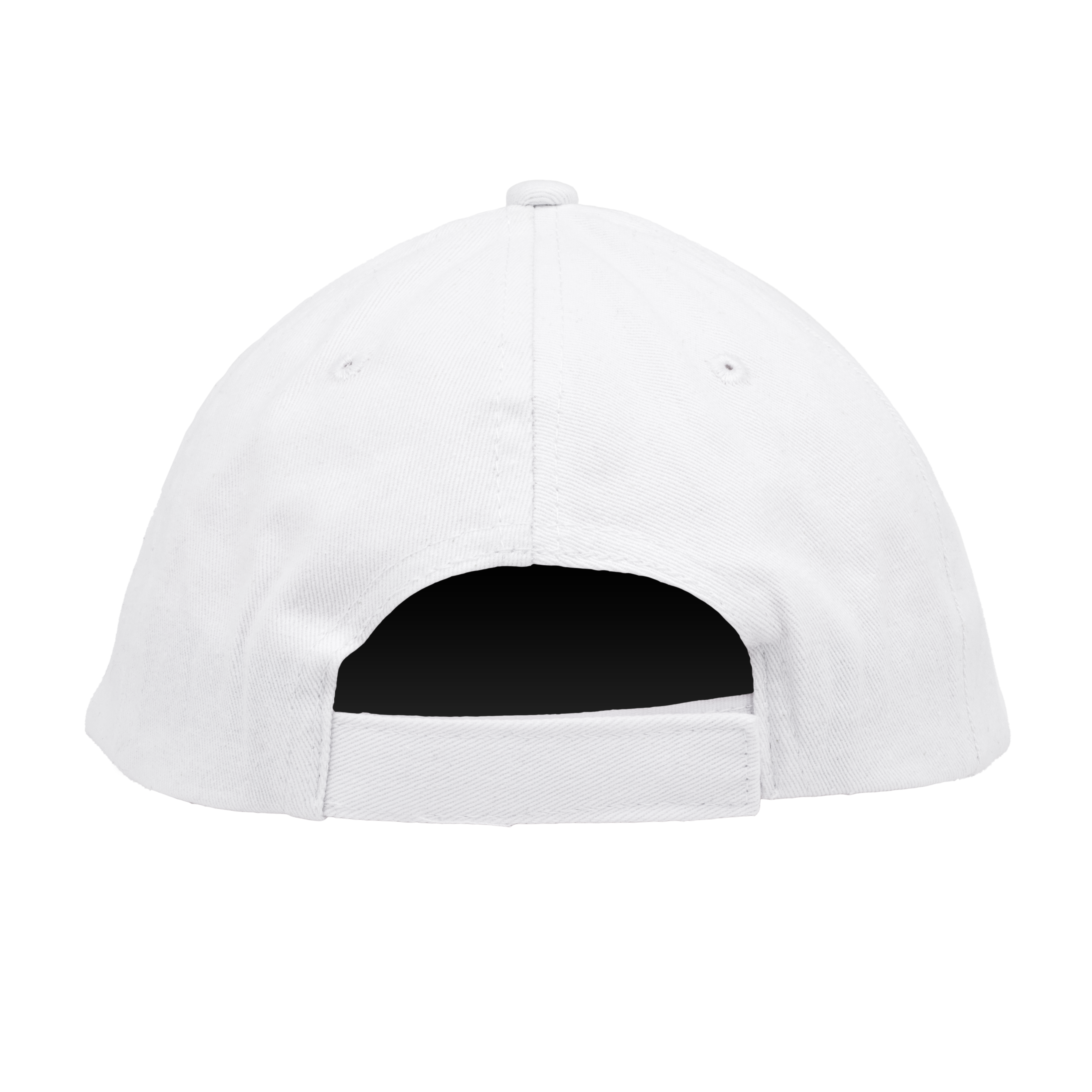 White Structured Sports Cap