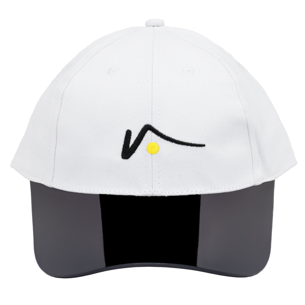 White Structured Sports Cap