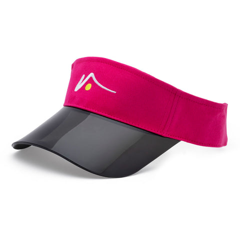 Pink Sports Visor with Transparent  UV Brim by Visto Visors