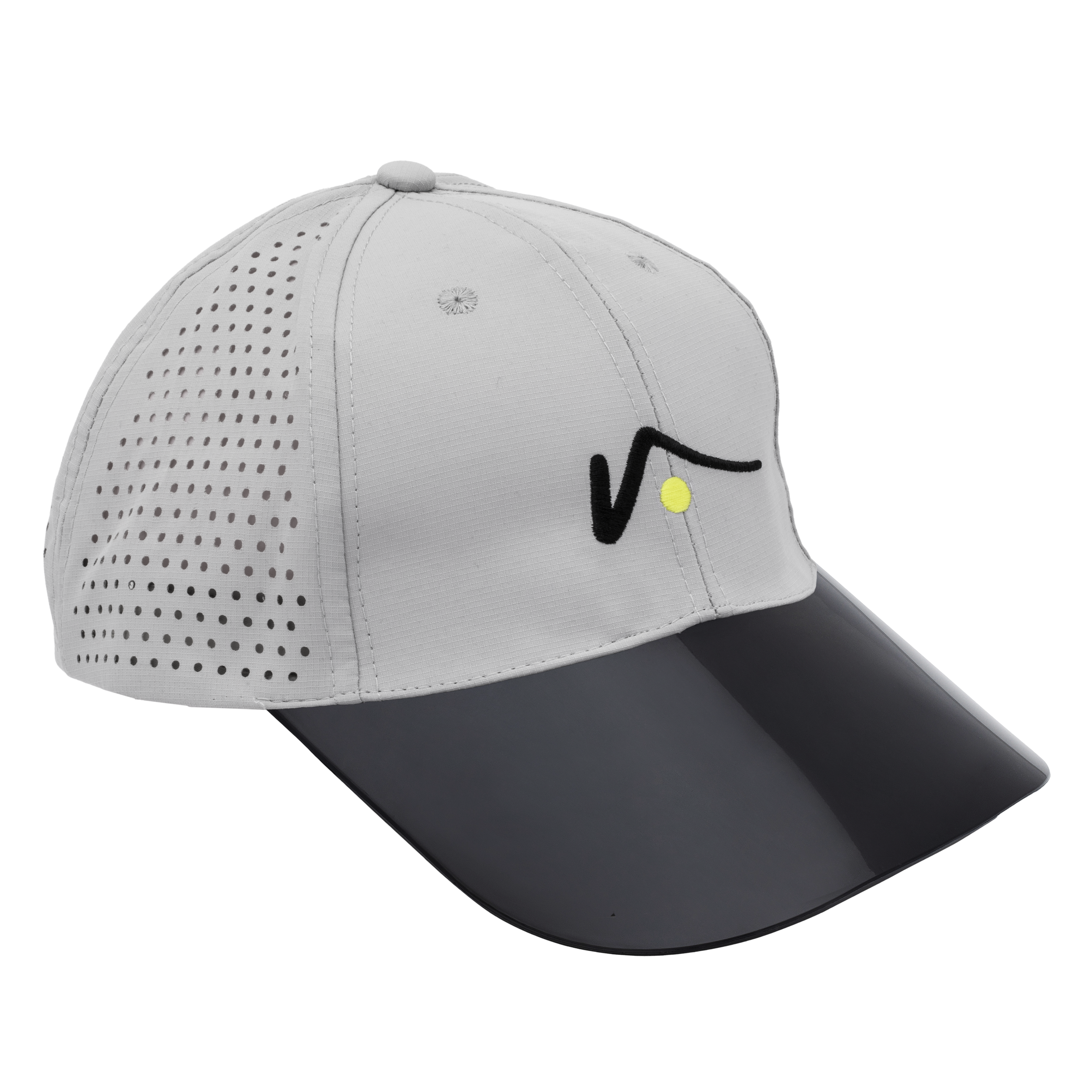 Gray Structured Nylon Mesh Hat