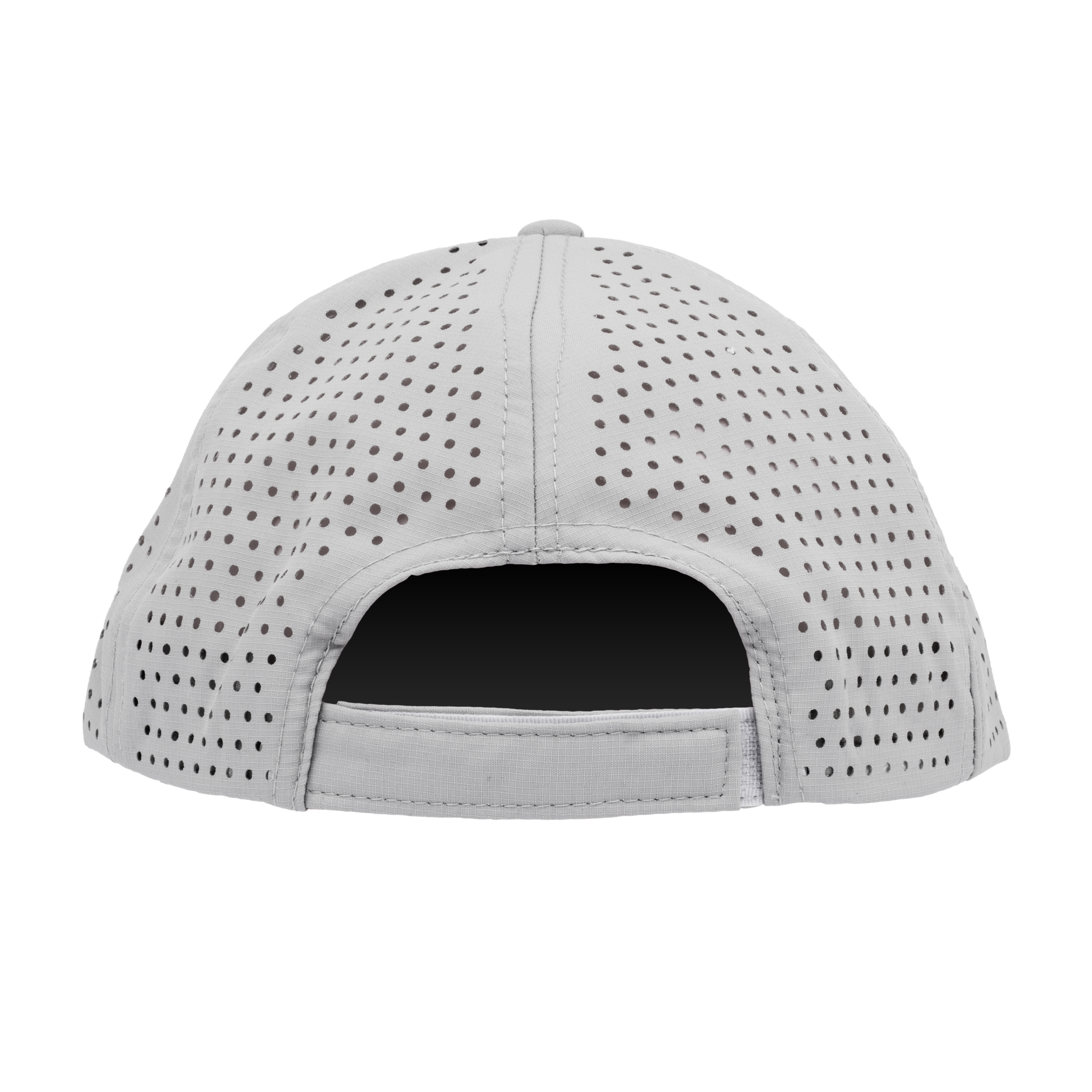 Gray Structured Nylon Mesh Hat