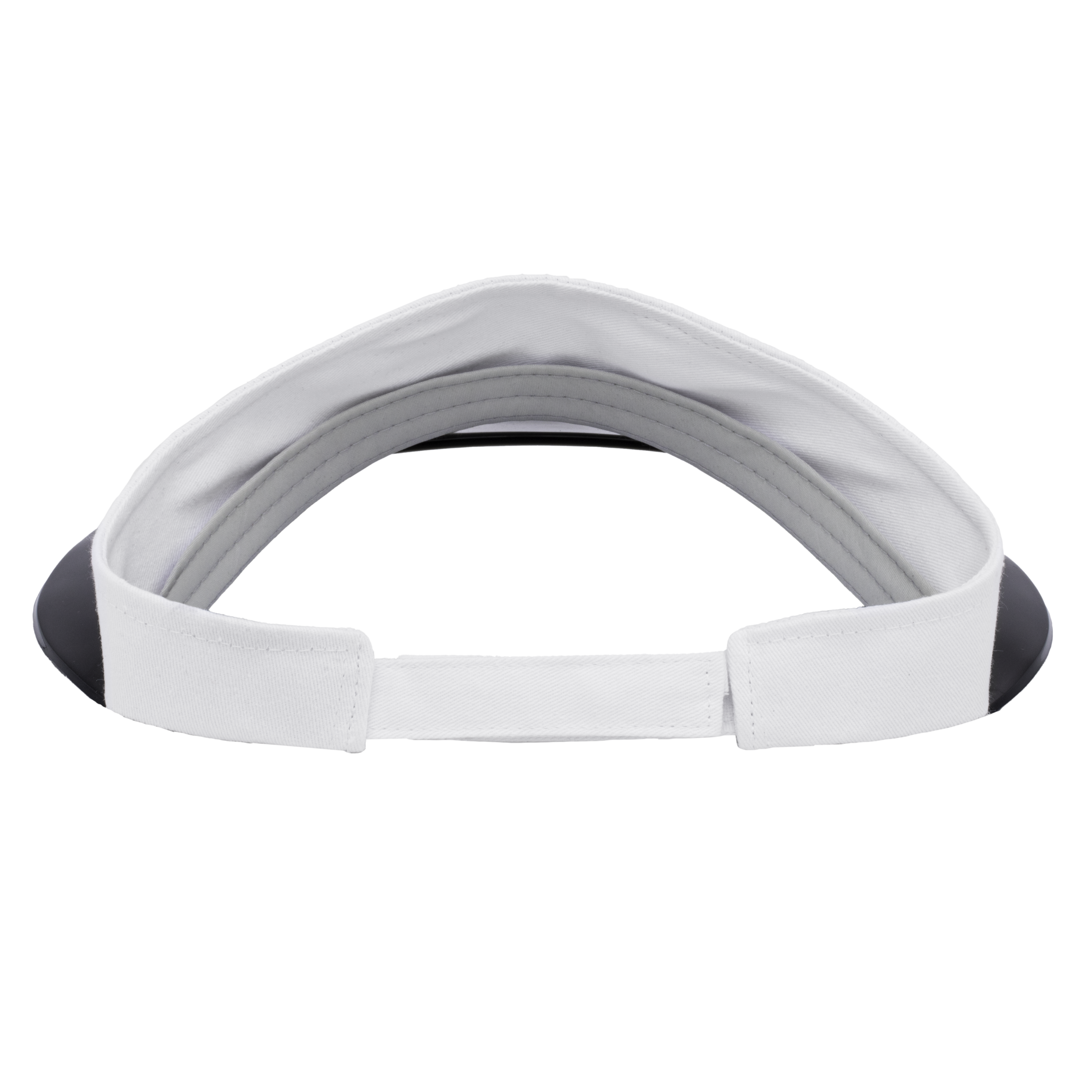 White Wide Brim Visor