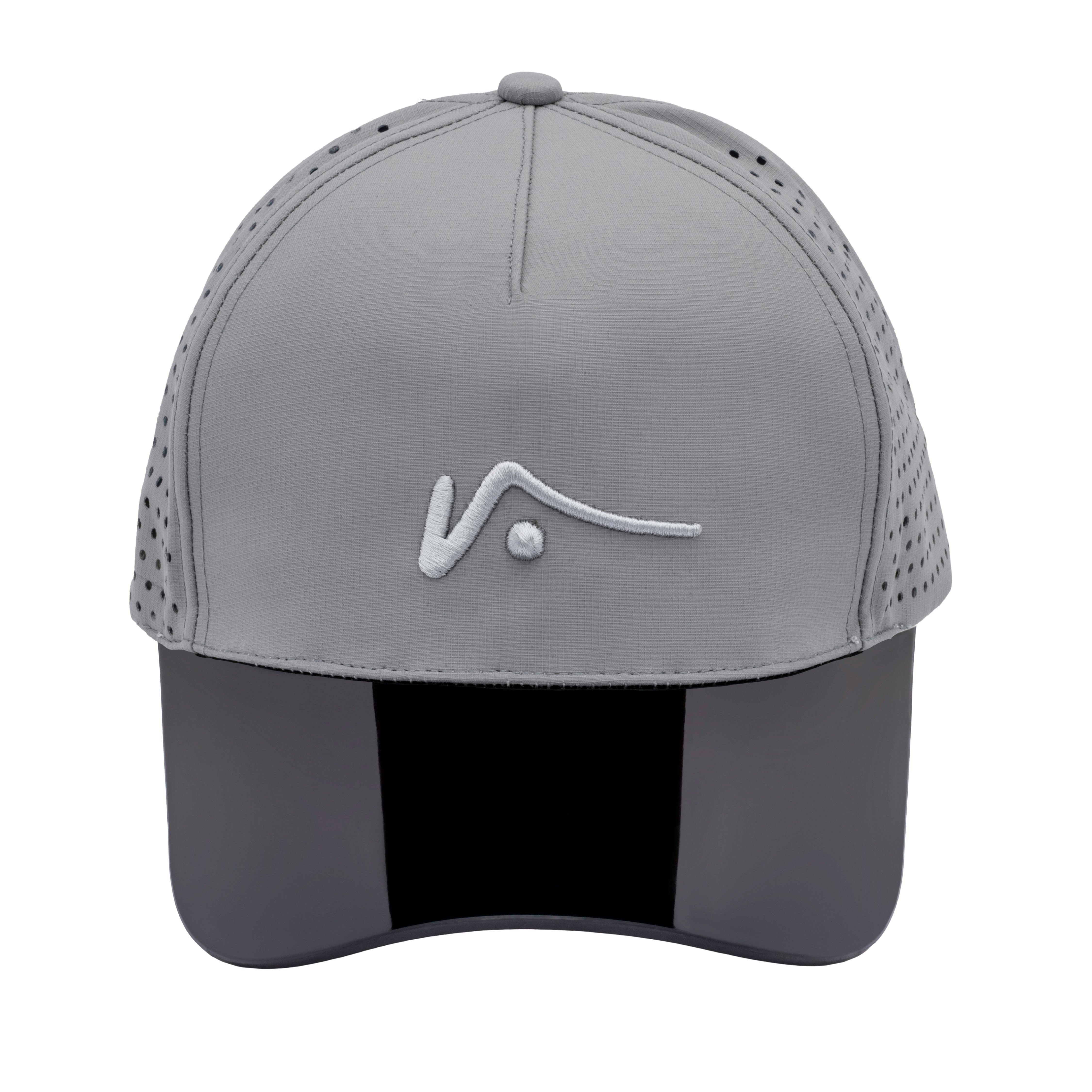Gray Trucker Style Hat