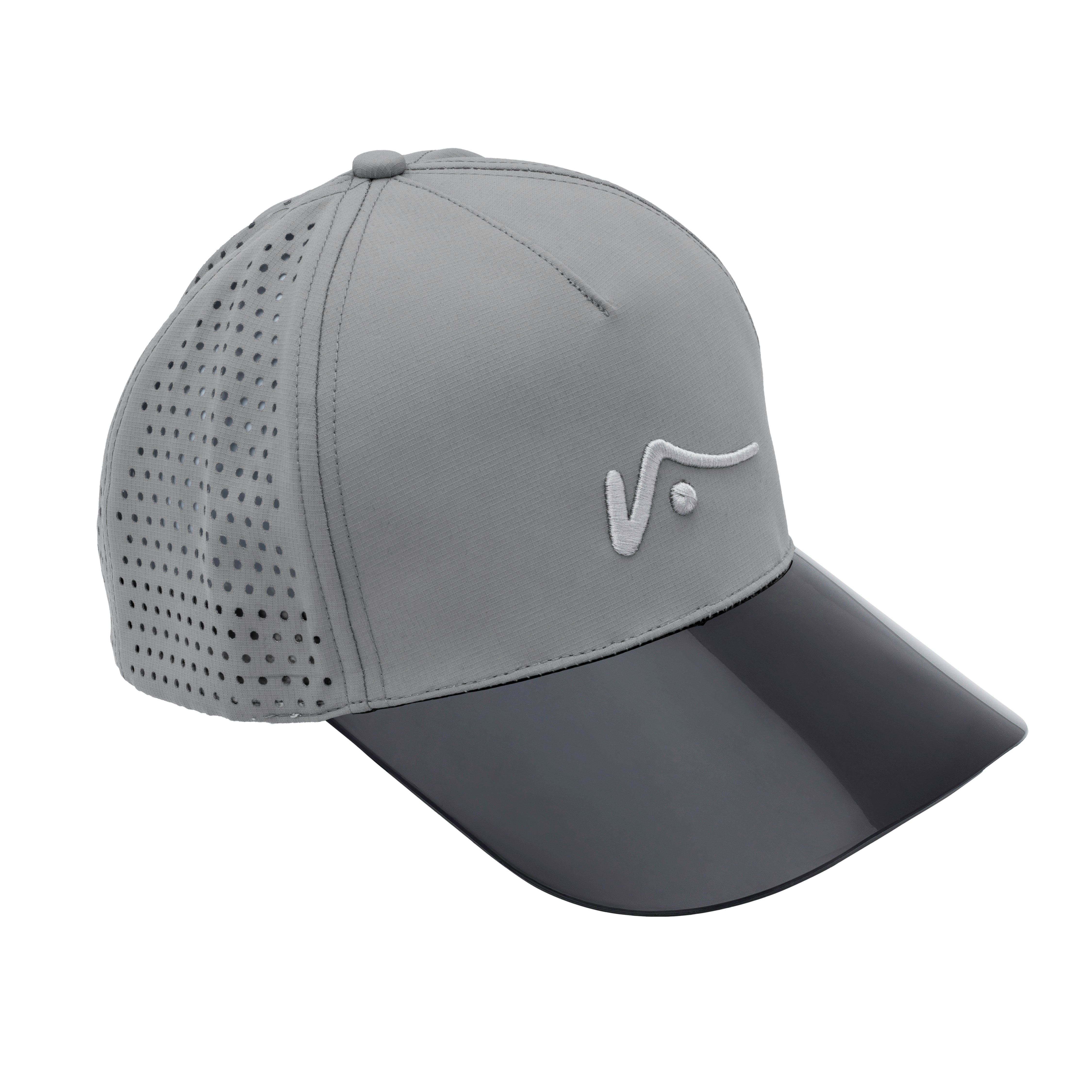 Gray Trucker Style Hat