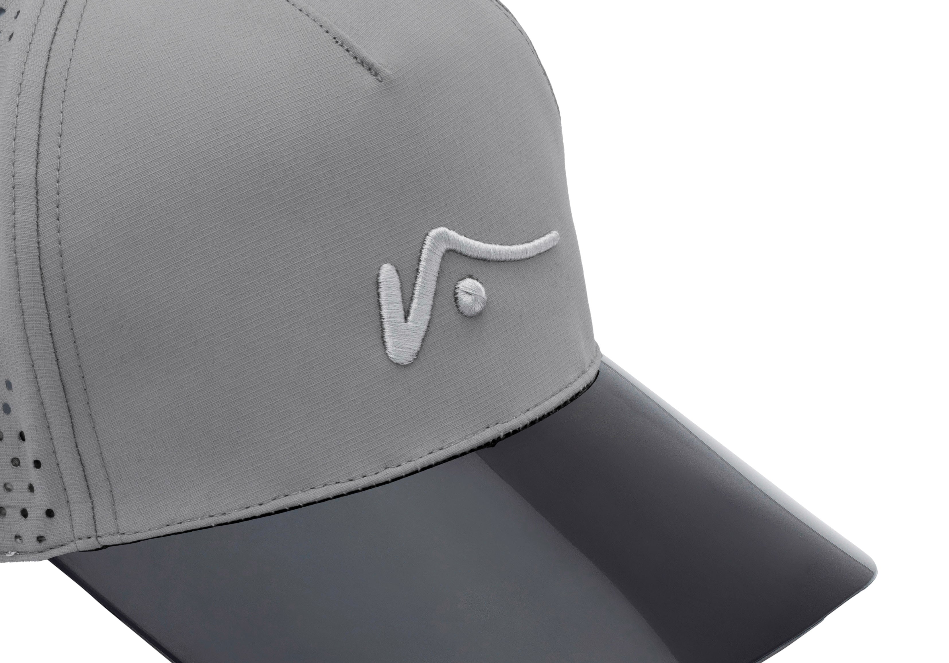 Gray Trucker Style Hat