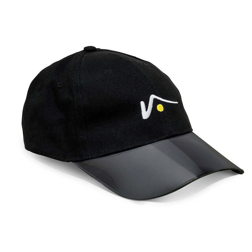 
                  
                    Black Structured Sports Cap with Transparent  UV Brim by Visto Visors
                  
                