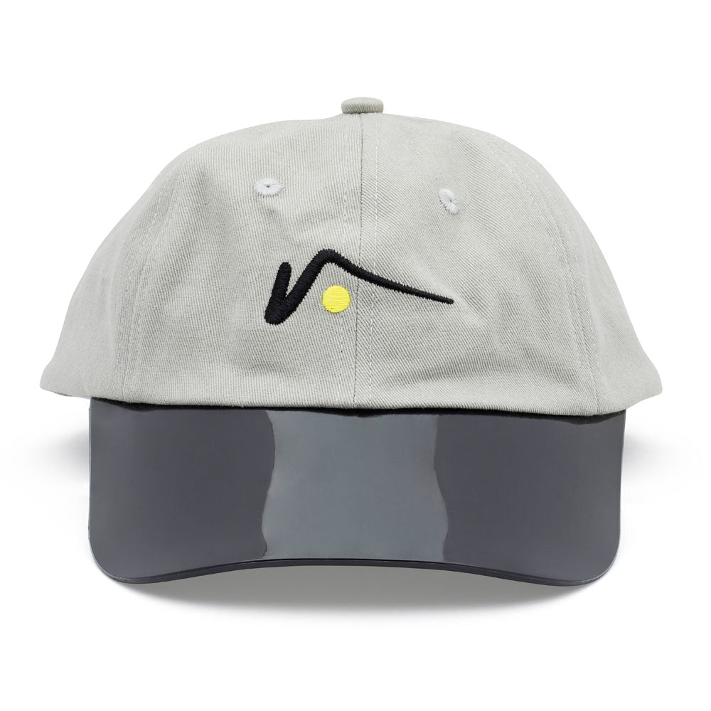Gray Sports Cap with No Glare UV Brim by Visto Visors